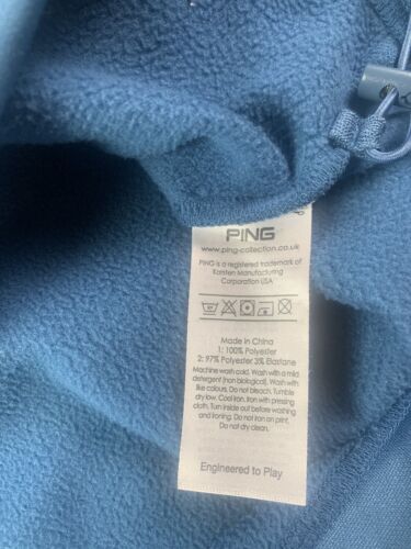 Ping Sensor Warm Mens 1/4 Zip Long Sleeve Golf Pullover Sweatshirt Size L Blue - Picture 8 of 11