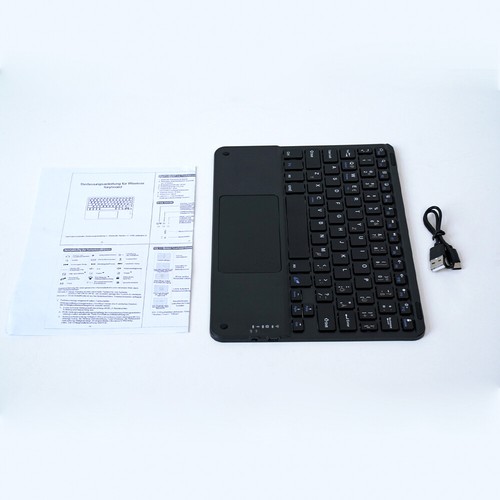 Bluetooth Tastatur kabellos Keyboard Touchpad für PC Handy Tablet Universal DHL - Bild 16 von 18