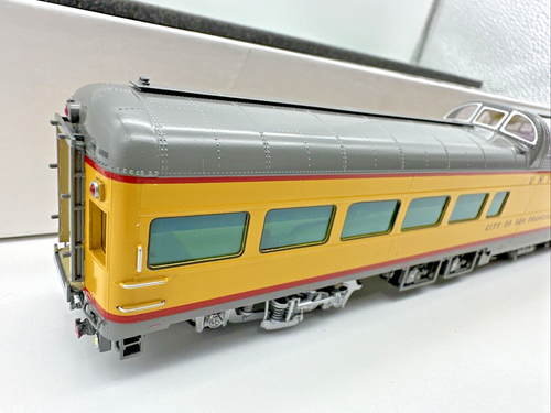OVERLAND 3425.1 HO BRASS UP 'CITY OF SAN FRANCISCO' DOME LOUNGE CAR - New - Picture 14 of 21