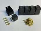 12v 40A 4 Pin ON/OFF Relays with holders and terminals 5 PACK