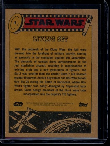 2024 Topps Star Wars Living Set #489 ETA-2 Jedi Starfighter Card (Qty) - Picture 2 of 2