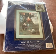 Candamar Design Embellished Cross Stitch Kit 51082 MERLIN'S OAK Hermon Adams