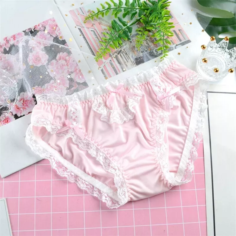 1PC Lady Girl Briefs Cute Lace Bowknot Triangle Panties Panty Plus