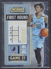 JA MORANT 2020-21 CONTENDERS SILVER FOIL FIRST ROUND TICKET #D 113/149