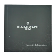FREDERIQUE CONSTANT WATCH GUARANTEE & INSTRUCTIONS MANUAL