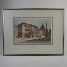 Breslau um 1840 Stich-Nachdruck, ca.27,9 x 33,4cm im Rahmen