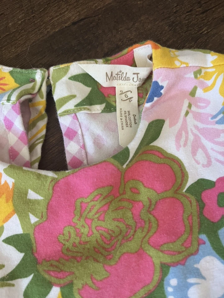 Matilda Jane Girls Size 6 Dress Brilliant Daydream Far Out Floral Spring Maxi - Image 3 of 4
