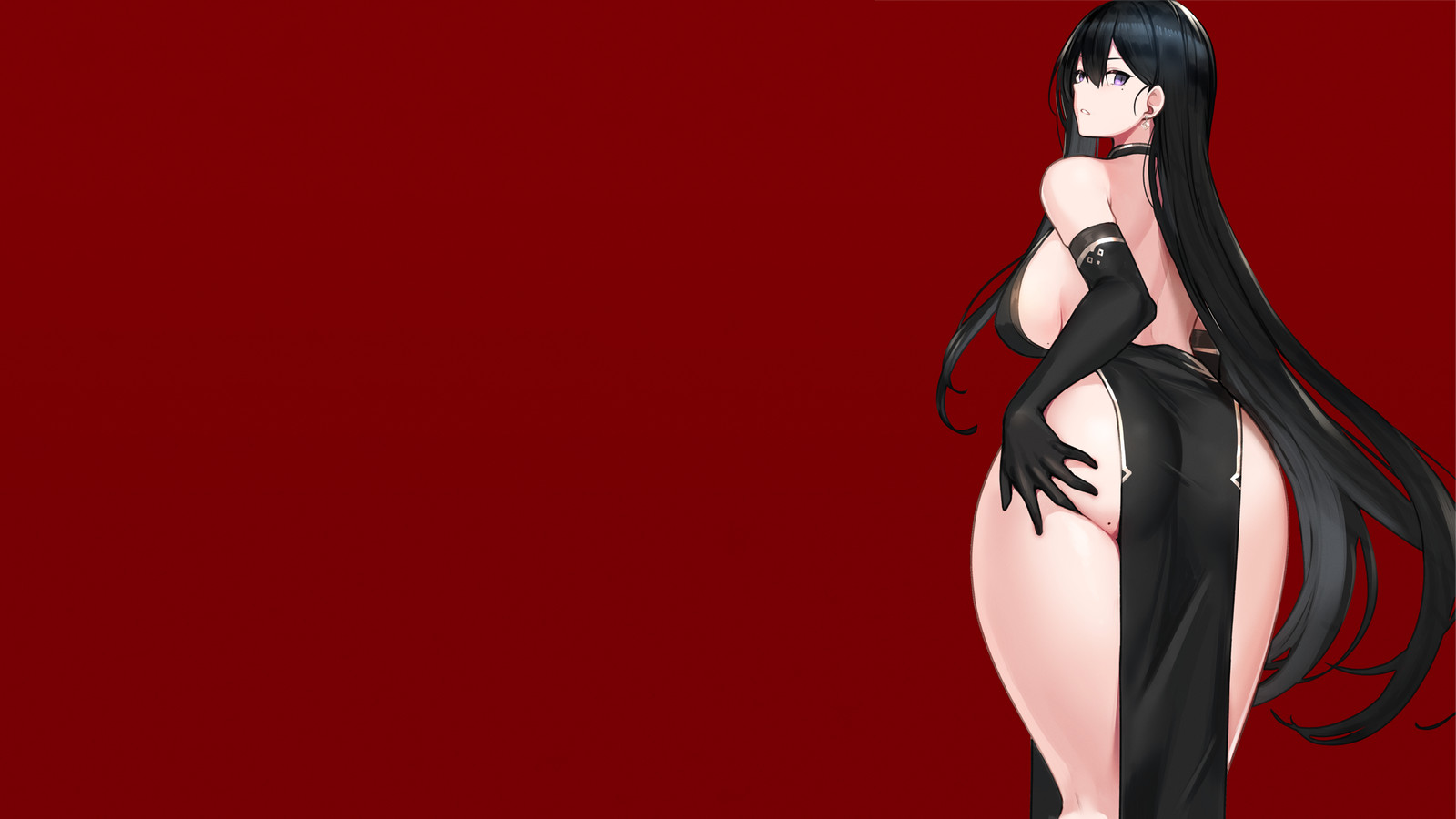 Anime girls ecchi sideboob  thighs thighhighs wide Playmat Gaming Mat Desk