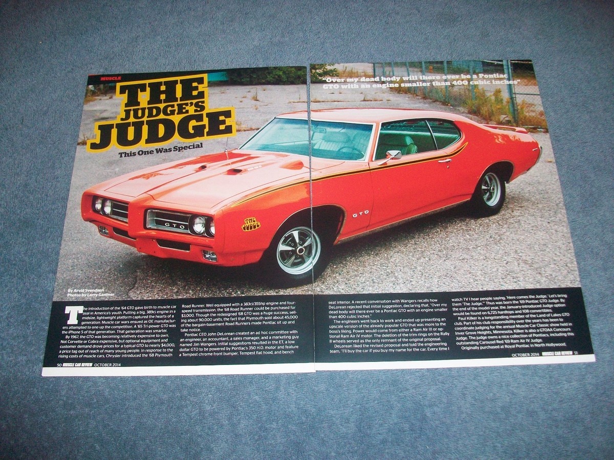 1969 Pontiac GTO Judge Article 