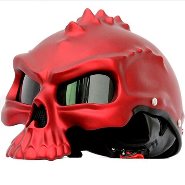 Motorcycle Skull Helmet Vantage 1/2 Half Face Helmets with