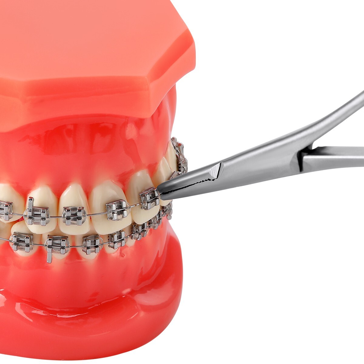 Ligature Elastic Ties Placing Pliers Orthodontic Needle Holder Placement Forceps