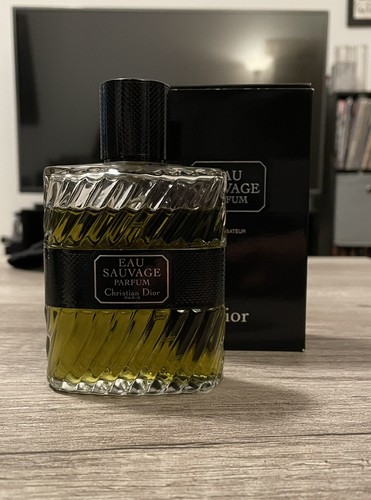 **PRE-OWNED** Christian Dior Eau Sauvage Parfum 3.4OZ 100ml VINTAGE Year  2012 | eBay
