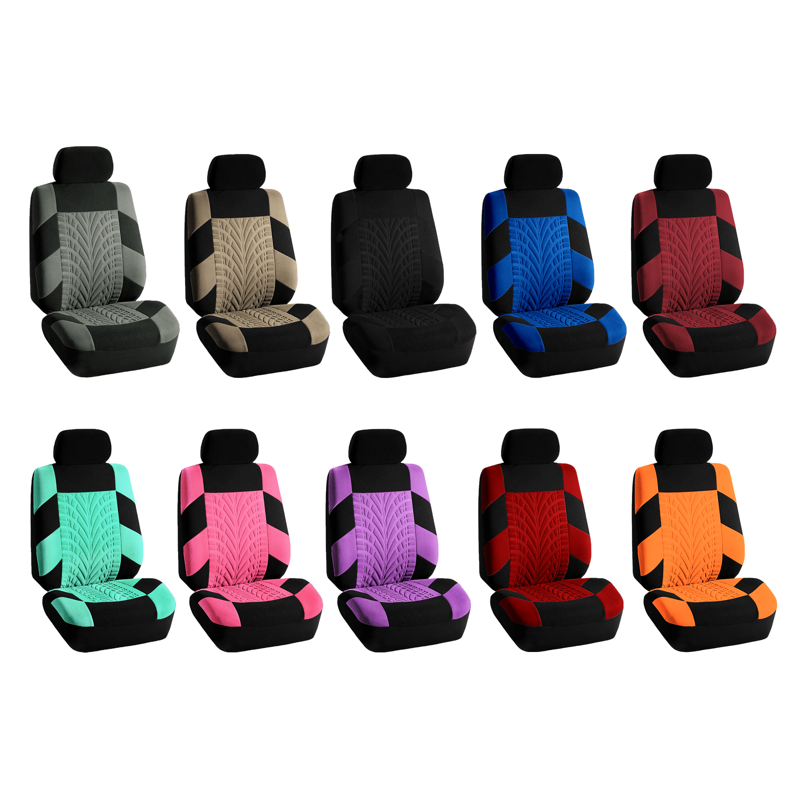 FH Group Travel Master Universal Fit Car Seat Covers for SUV Van - Rear Bench