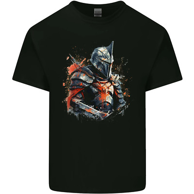 T-Shirt A Fantasy mittelalterlicher Ritter in Rüstung Kinder