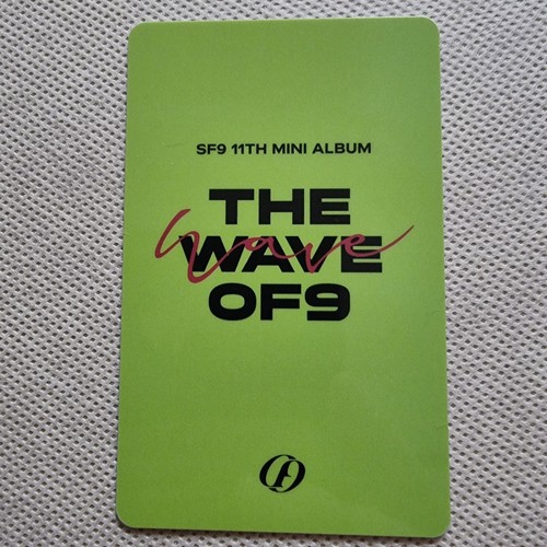 Tarjeta fotográfica de PVC SF 9 oficial el 11o mini álbum The Wave of 9 Withmuu Lucky Draw - Imagen 19 de 19