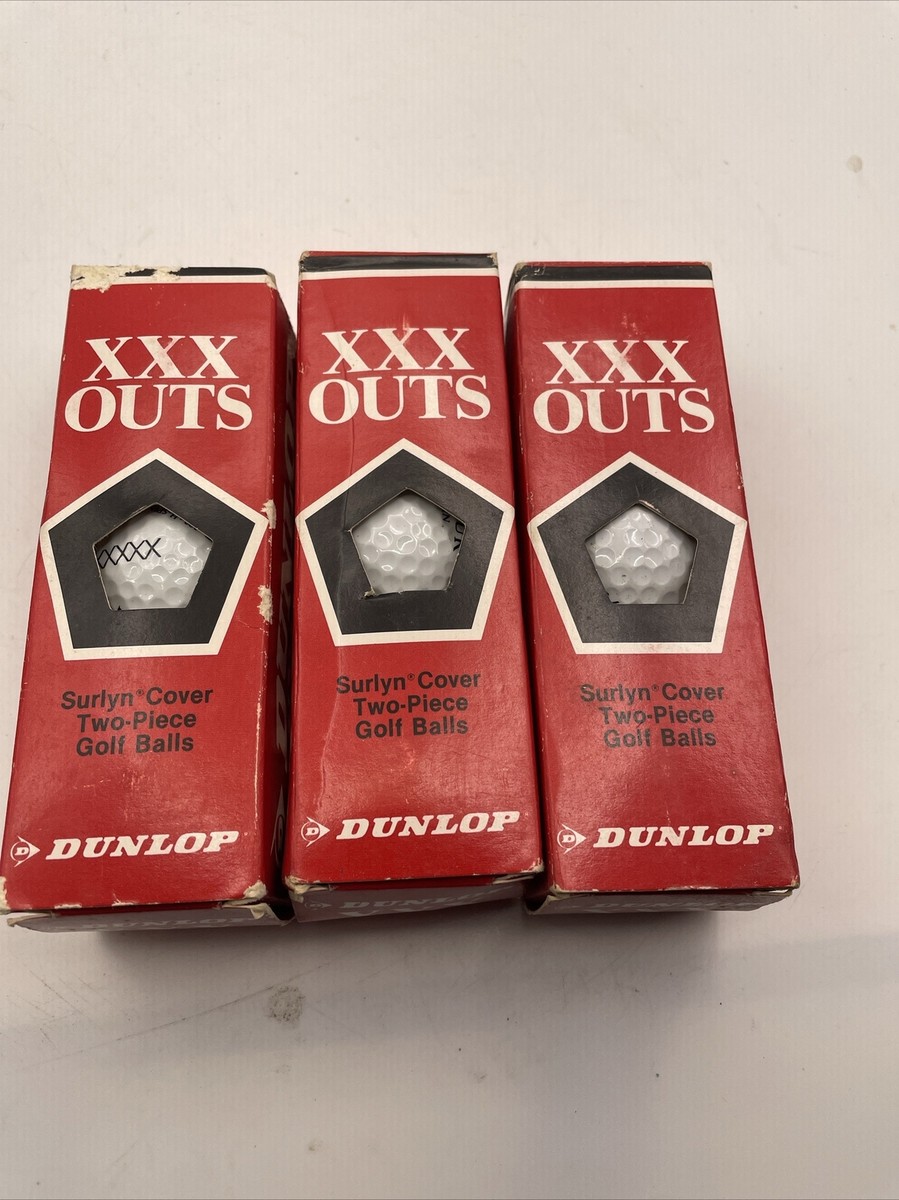 Dunlop XXX Outs (3-pack) Golf Balls,3Sleeves of 3 Balls, 9 Balls
