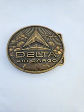 Delta Air Cargo Belt Buckle Made In USA Airline Aviation Flight