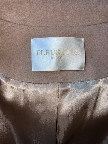 Nuevo con etiquetas Abrigo Fleurette Loro Piana Lana Chaquetón Doble Pecho Camel talla 14 - Imagen 8 de 12