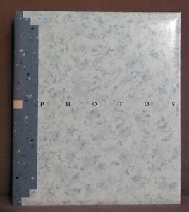 Hallmark Scrapbook Photo Expandable Album mottled grey cover #PHA6079 + pages