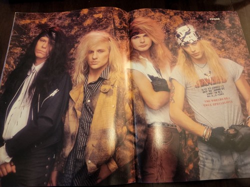 50 Metal Pix Heavy Metal Magazine October 1990 Poison Skid Row Warrant - Picture 3 of 3