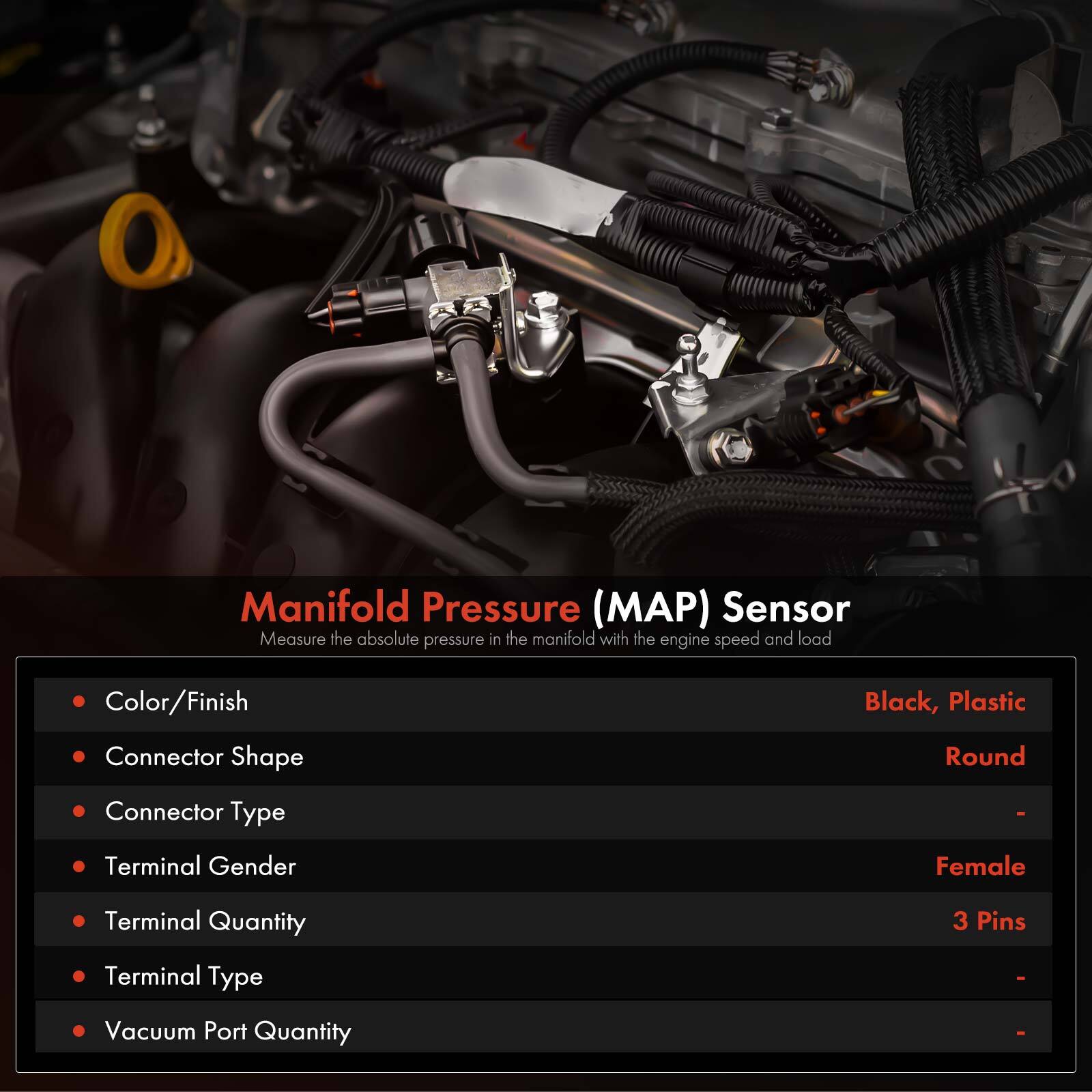 Manifold MAP Pressure Sensor for Mitsubishi Outlander 2009 - 2019 Lancer Galant