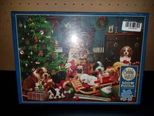 Cobble Hill 500 Piece Puzzle - Christmas Puppies  New / Sealed 
