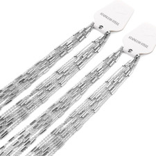 5pcs 45-60cm 0.4mm Stainless Steel Tube Chain Necklace - Jewelry Making Findings