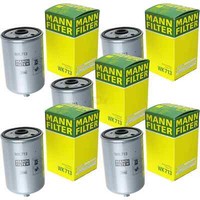 5X Mann-Filter Kraftstofffilter WK 713 Fuel Filter