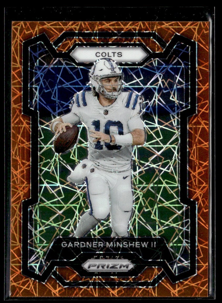 2023 Panini Prizm Orange Lazer Gardner Minshew II