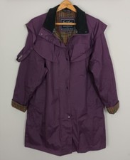 Vintage Retro 90s Jack Murphy Outdoor Tartan Riding Equestrian Long Coat Jacket
