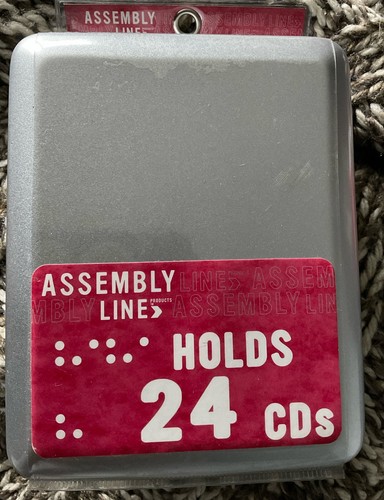 Assembly Line Target Y2K Hard Case CD DVD Blu Ray 24 Disc Storage Metal Case New