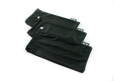 OAKLEY 3 PACK - LARGE BLACK MICRO FIBER CLOTH SUNGLASSES CLEANING STORAGE BAGS