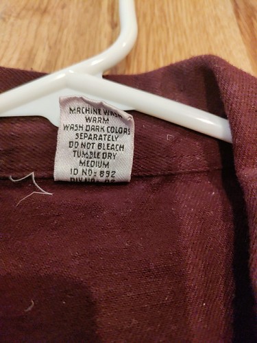 Gitano Denim Jean Jacket M L Oversize Burgundy Wine Unisex Cropped - Picture 3 of 8
