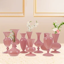 Set Of 10 Glass Vases For Flowers Vase Set Home Decor Decorative Glass Vase