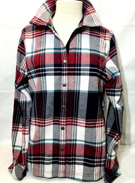 orvis womens fleece lined flannel shirt jacket
