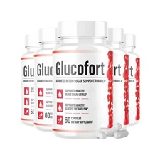 5-Pack Glucofort - Glucofort For Blood Sugar Support-300 Capsules