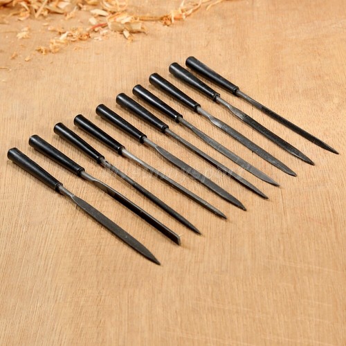 10pcs Needle File Kit Wood Glass Jewelry Polishing Trimming Craft Tool Parts - Picture 3 of 8