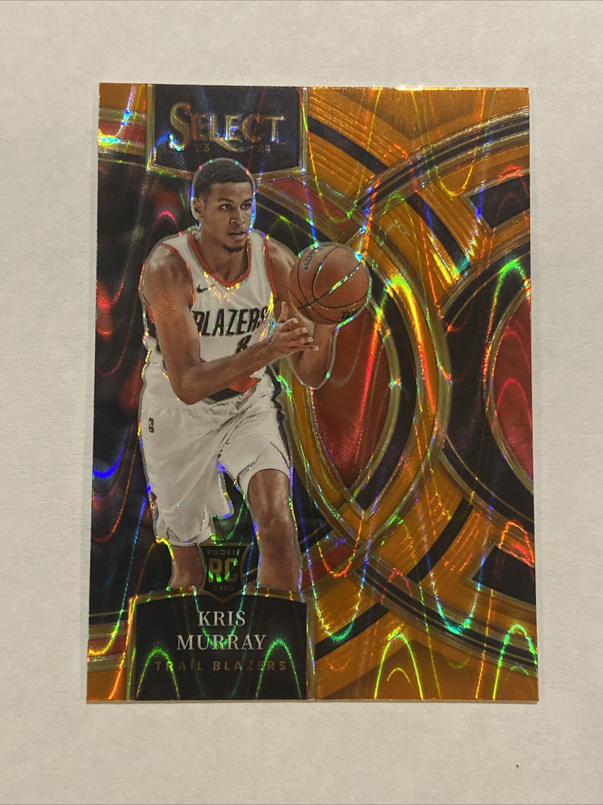 2023-24 Select Kris Murray Premier Orange Tectonic Prizm RC Rookie #120