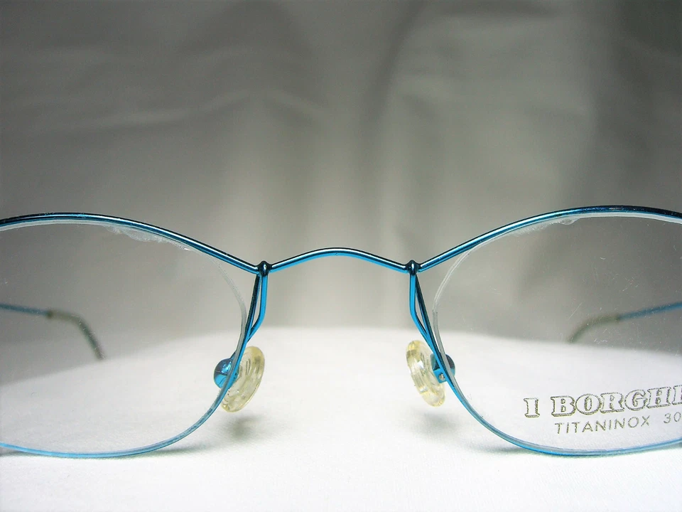 Borghesi Gafas Titanio Ovaladas Monturas Cuadradas Hombre Mujer Nuevo de Colección Raro Foto 2 de 4