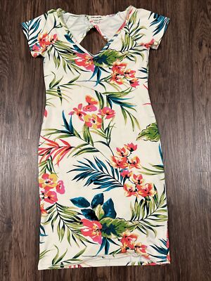 BILLABONG WOMENS BABE ALERT BODYCON MINI DRESS FLORAL DRESS Size S | eBay