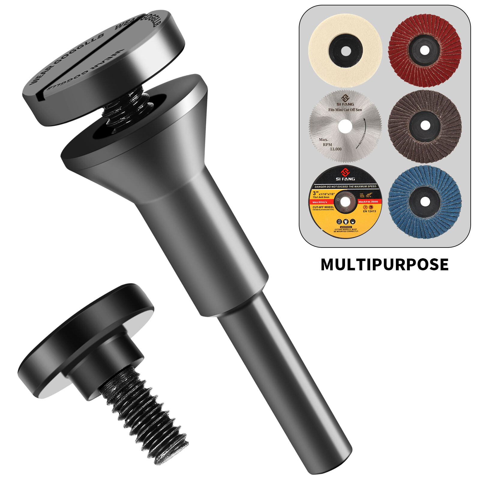 3" Flap Discs 75mm Grinding Wheel Sanding For Grinder Grit 60/80 + 1/.4