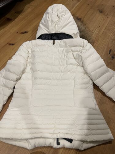 Authentic Mackage Adaline Off white down Fur Coat Side L - Picture 5 of 8