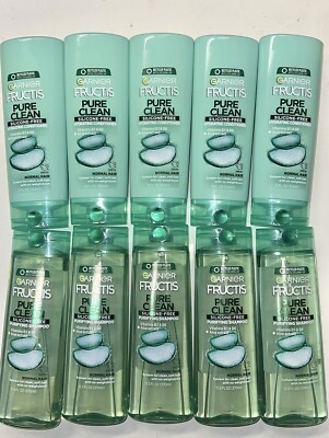 Garnier Fructis PURE CLEAN Fortifying Aloe Extract shampoo & conditioner 12.5 oz