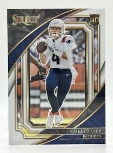 2022 Panini Select Suite Level White Prizm #318 Bailey Zappe RC 9/35 Patriots