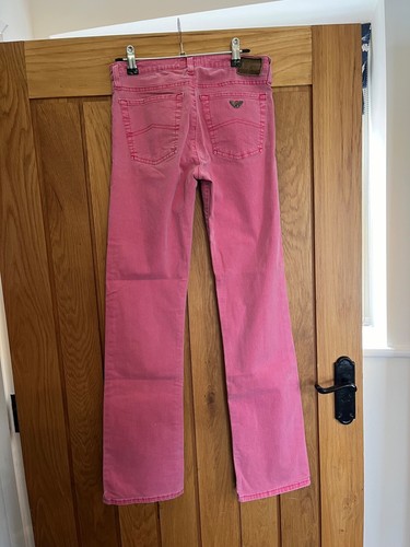Jeans ARMANI rosa vestibilità comoda taglia 26 vestibilità 6 8 elasticizzato dritto Made in Italy - Foto 3 di 6