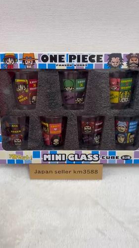 ONE PIECE Shot Glass Set 7 Types PANSON WORKS MINI GLASS CUBE Ships from Japan - Video 1 of 1