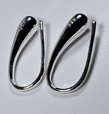 925 Sterling Silber Ohrringe ohne Ohrstecker [Ohr21]