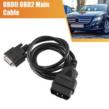 Obd2 Male To 15 Pin Male Main Cable Diagnostic Tool For Autel Maxidiag Elite