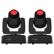 Chauvet Intimidator Spot 110 Compact LED Moving Head Beam Gobo DMX DJ Light Pair