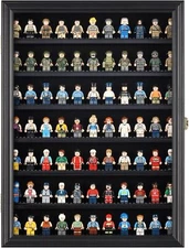 LARGE Minifigures Display Case LEGO Toy Wall Shelf Cabinet Bathroom Spices Cars